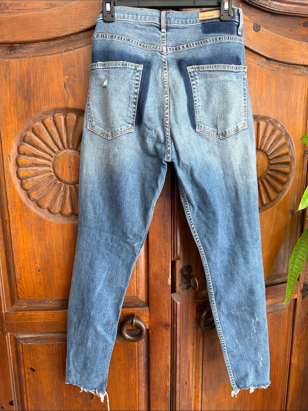 GRLFRND Washed Light Blue Slim Jeans